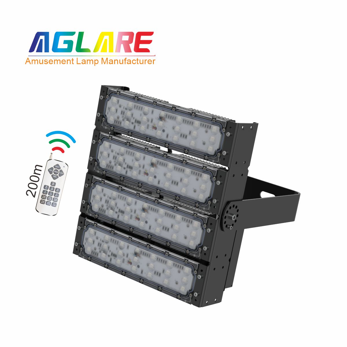200W RGB彩色投光灯,变色户外射灯带？仄
